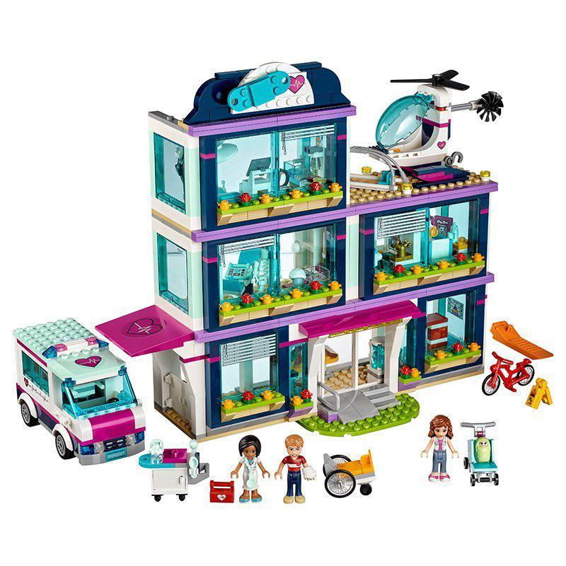 

LELE 932pcs Heartlake City Park Love Hospital Girl Friends Building Block Compatible with Friends Series Brick Toy 1008