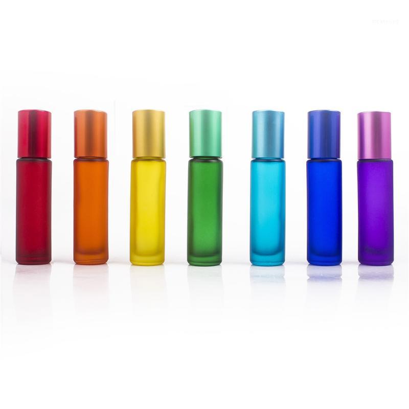 

1/5/10PCS 10ml Portable Frosted Glass Roller Rollerball Essential Oil Perfume Bottles Mist Container Travel Refillable Bottle1