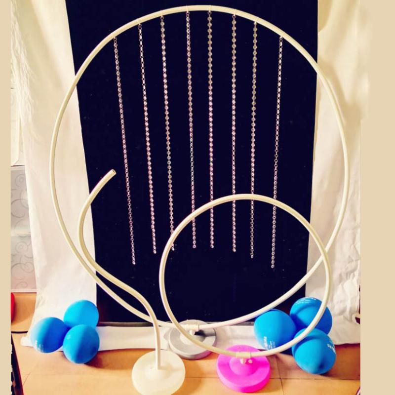 

Wedding decoration PVC circle props stage background garland frame