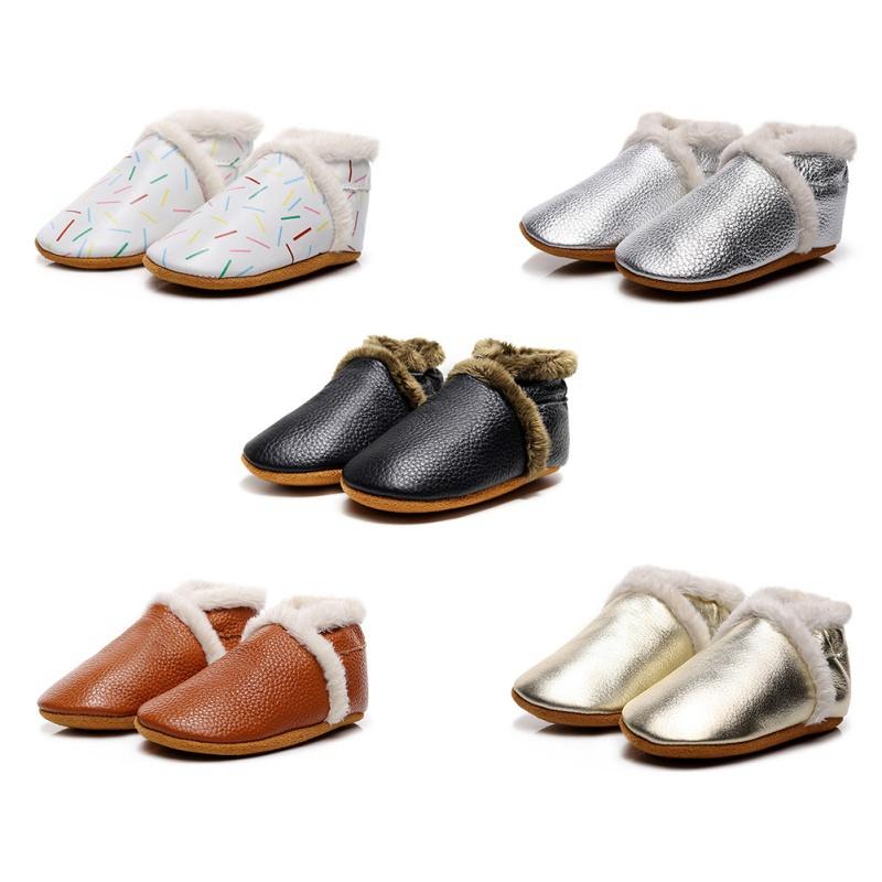 

New Winter Warm Baby Boy Shoes Knitted Sweaters Boots Booty Crib Babe Girls Toddler Boy Shoe For -2 Year