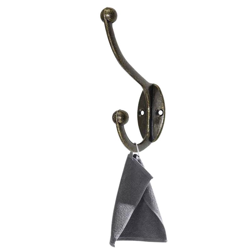 

Classical Hook Single Prong Purse Hanger Wall Mounted Hooks for Hanging Coats Hats Towels Keys Retro Cloth Hanger Wall Decor