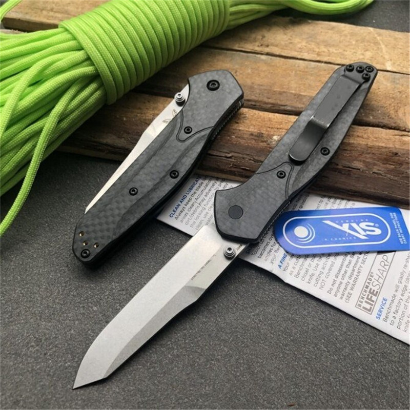 

Special Butterfly 940-1 carbon fiber handle folding knife D2 blade carbon fibe handle High Hardness Military Survival Knife Pocket EDC tool