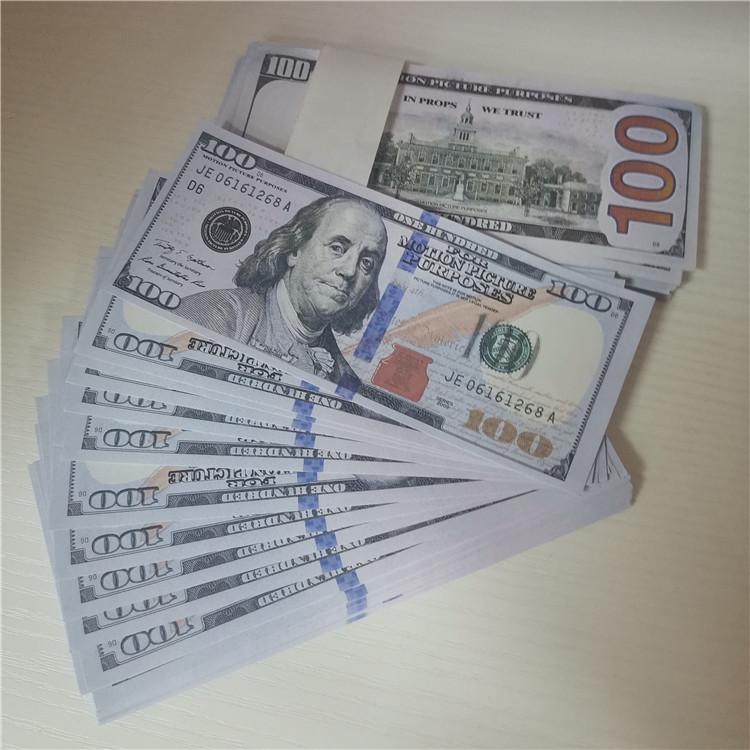 

Educational Prop Money Set Full Print 2 Sided Prop Bills of 20 50 100 dollars for Monopoly, Photo, Pranks