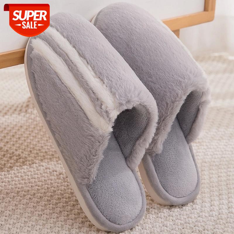 

Women's Slippers Warm Suede Slippers with Fur Women Short Plush Women Indoor Winter Comfy Unisex Female Shoes for Home #Mk8g, Pink