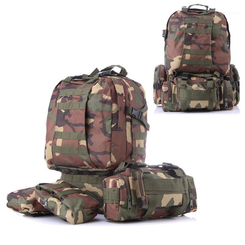 

Outdoor Large Capacity Backpack Combined Removable Bags Set 3D Tactics Pack Camping Knapsack Hiking Molle Infantry Camo1, 3c