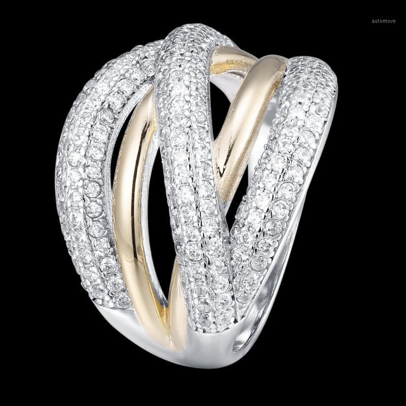 

Fahmi 2020 New Popular 100% 925 Sterling Silver Love Heart Ring4-26 High Quality Original Jewellery For Women Party Wedding Gift1, Golden;silver
