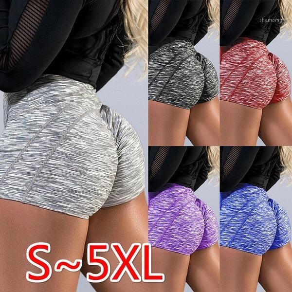 

Plus Size S-3 XL Yoga Fitness High Waist Striped Shorts Hips Lifting Workout Short Pants Fashion Gym Leggings Short Trousers1, Black shorts