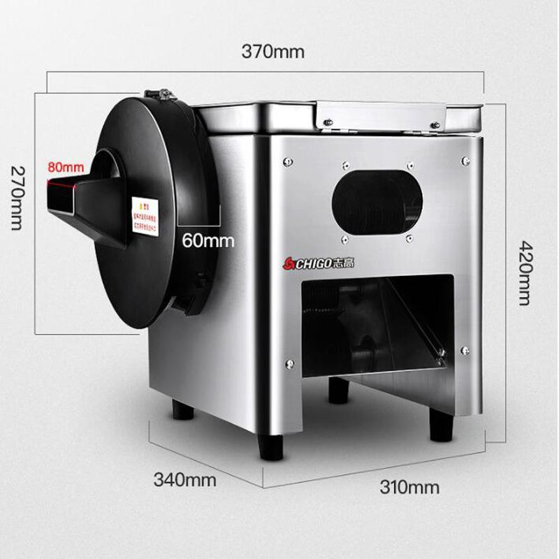 

Electric commercial meat slicer stainless steel meat slicer shredder automatic household grinder dicing machine1