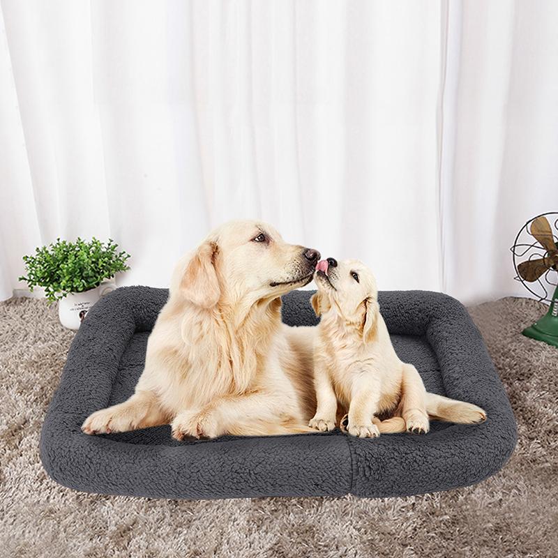 

WARM KENNEL FOR SMALL MEDIUM LARGE DOGS SOFT FLEECE NEST DOG MAT FALL WINTER MAT DAMP-PROOF PET BED WARMING DOG HOUSE, Blue