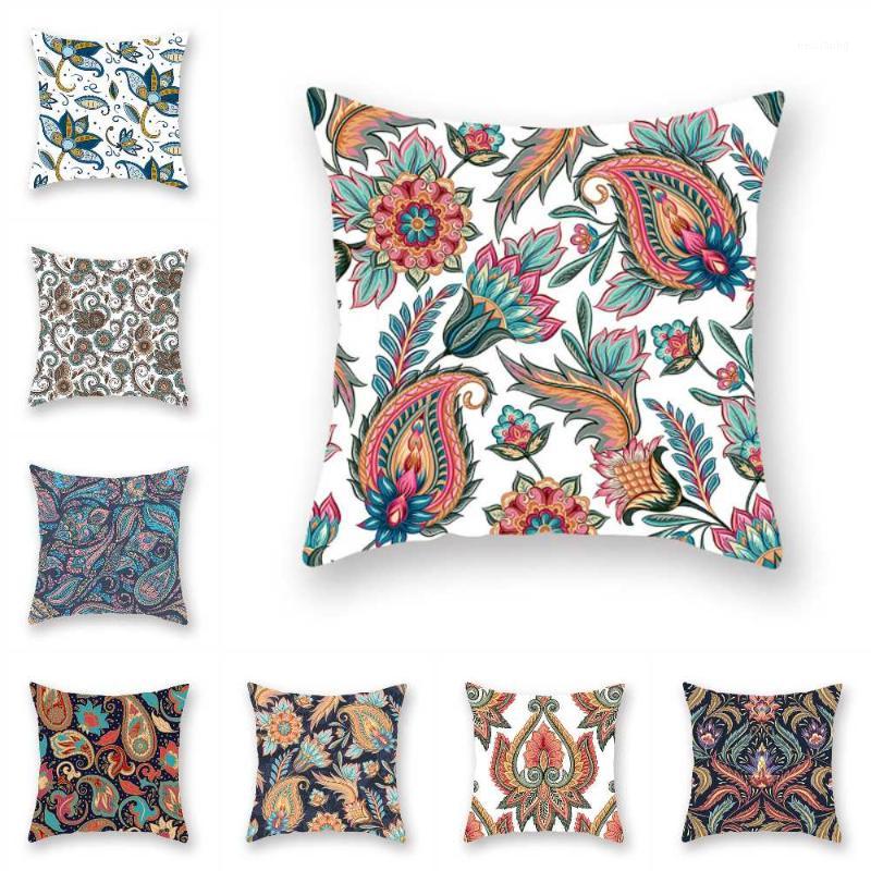

Lychee Bohemian Cushion Cover Plant Printed Cushion Case for Sofa Seat Home Decorative Pillow Cover1