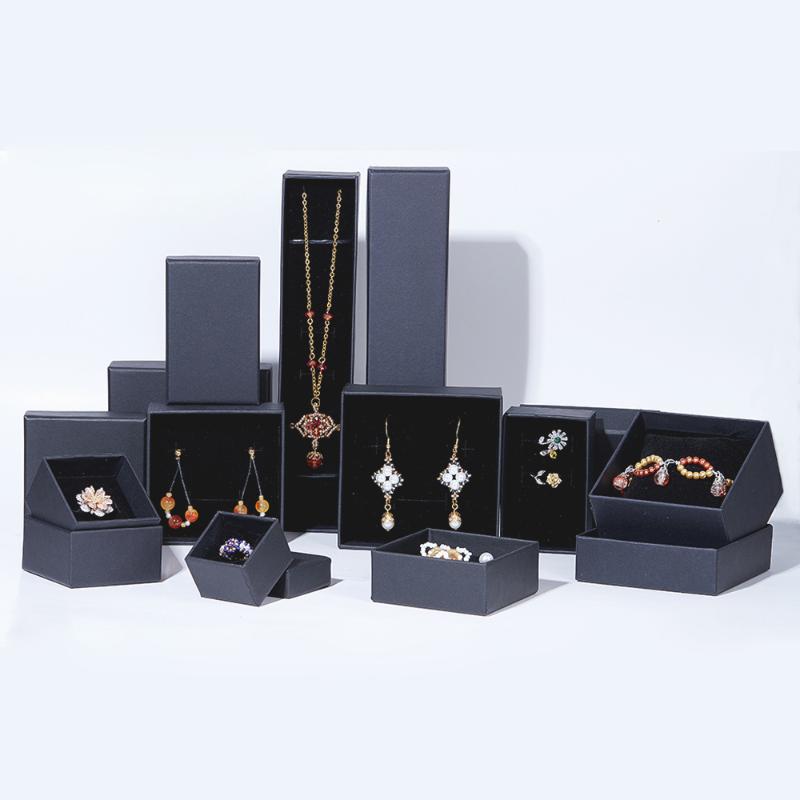 

Gift Wrap Cardboard Jewelry Boxes Set Gifts Present Storage Display For Necklaces Bracelets Earrings Rings Necklace Square Rectangle