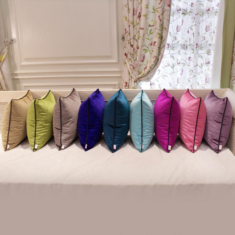 

Modern Solid Color Cushion Cover Grey Yellow Blue Pillowcase Velvet Square Pillow Cover 45x45cm Home Decor, 07