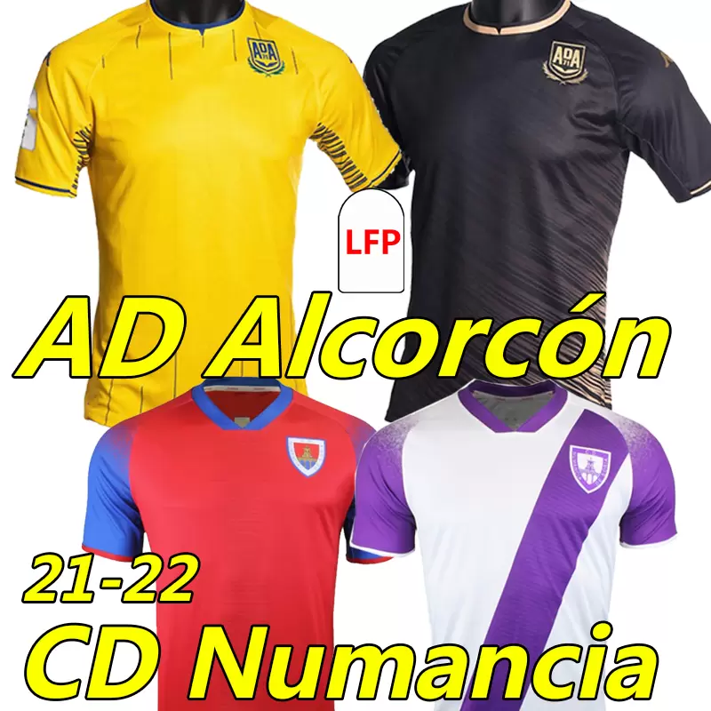 

21/22 AD Alcorcón Soccer Jerseys CD Numancia Camiseta de Fútbol 2021 2022 Alfredo Bayarri Germán Burgos Chupe Dani Evuy Derek Decamps Matar Diop Munir football shirt, Aerkekong 21-22 home