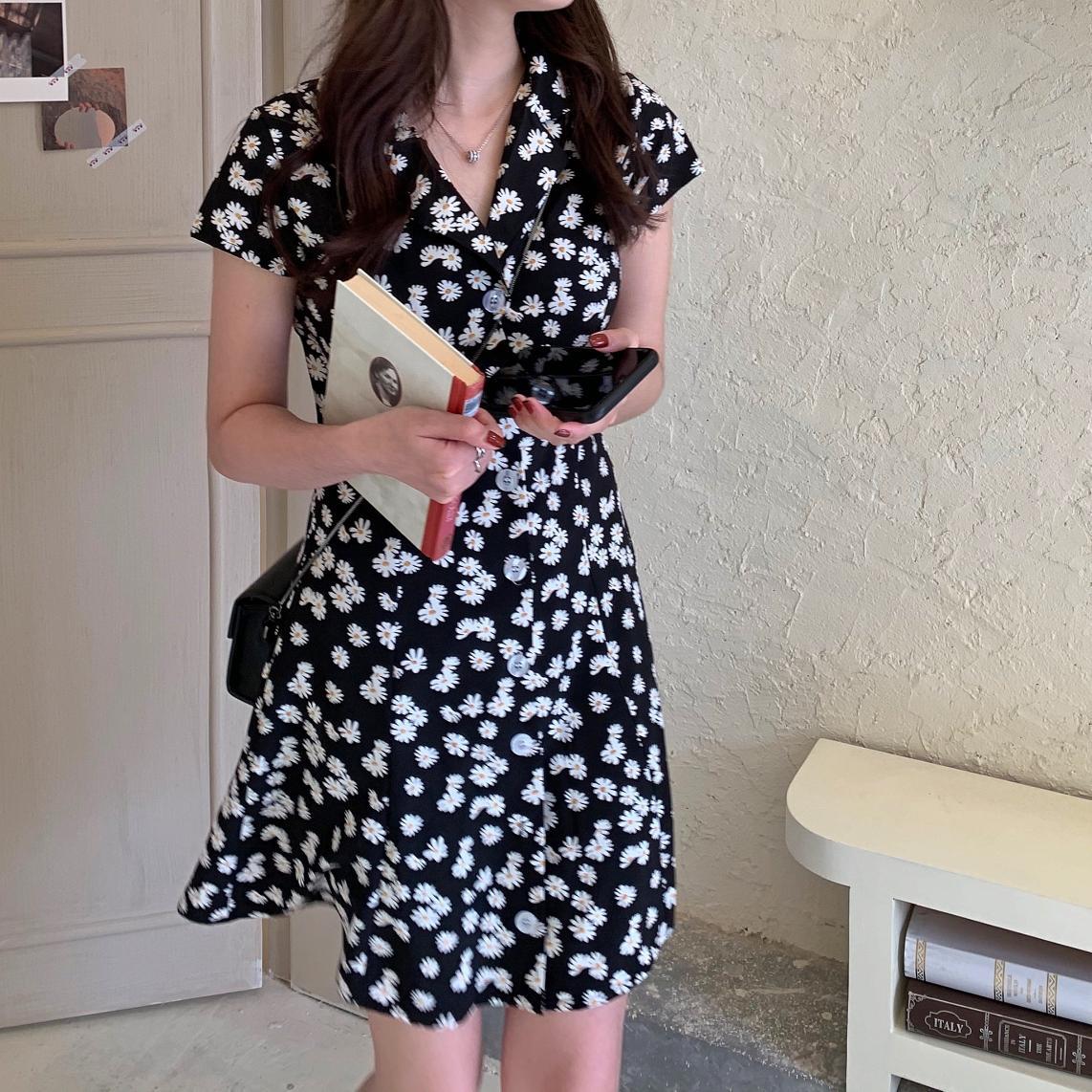 

2021 New Fashion Sexy Women Summer Casual Button Mini Beach Sun Jz6x, Black