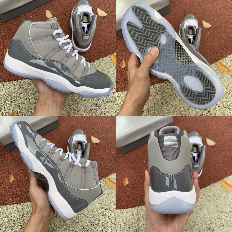 

Top Quality Jumpman 11 11S Basketball Shoe high Gym Retro "Cool Grey" paint True Carbon Fiber Fashion Outdoor Sports Sneaker, As shown 29
