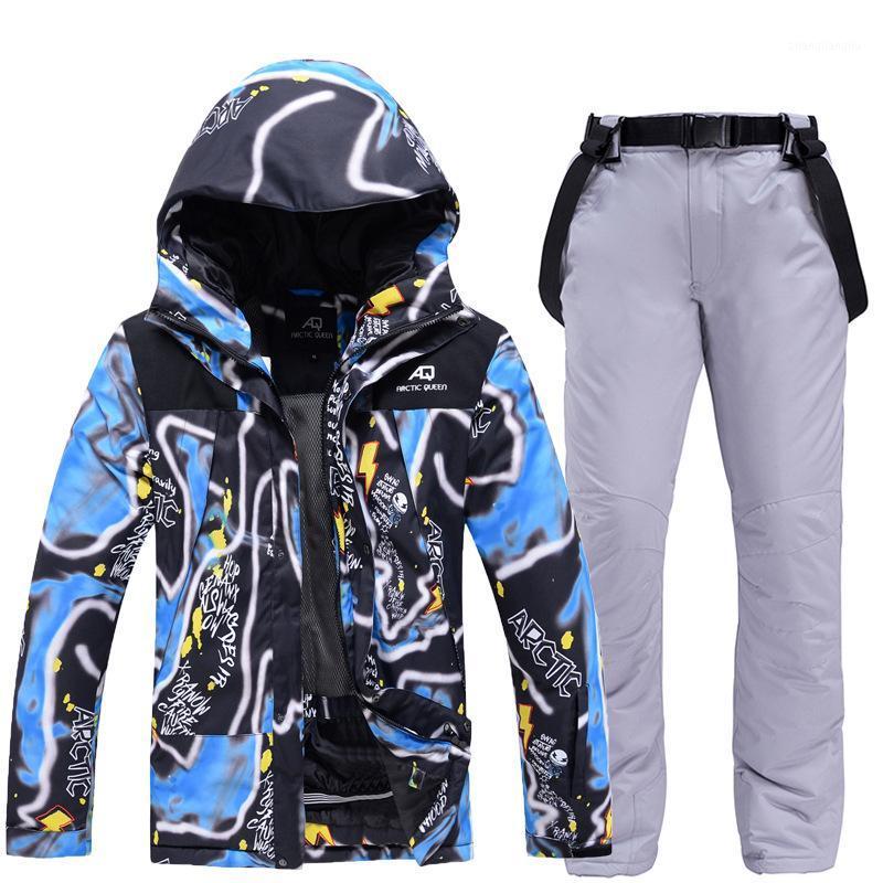 

2021 ski suit suits men's snowboard and ski pants winter outdoor windproof, waterproof and warmth1, Picture product