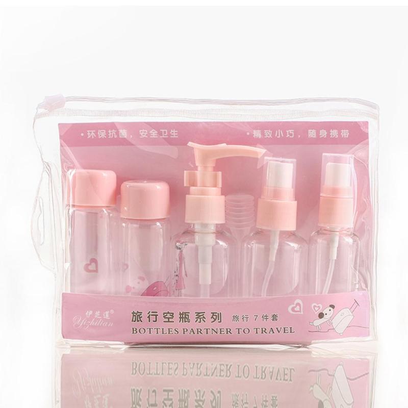

7Pcs 40ml Portable Empty Refill Travel Spray Bottle Makeup Container Atomizer Refillable bottle Makeup Cosmetic Pot