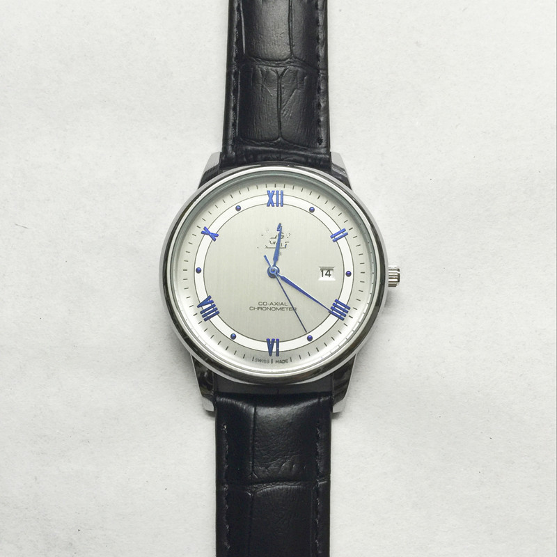 

Men's and women's watch quartz belt calendar fashion watch, Black belt