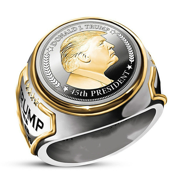 

Fashion Populer Pria Pria Hot Sale Kepribadian Trump Dua Nada Hip Hop Ukuran 7/8/9/10/11