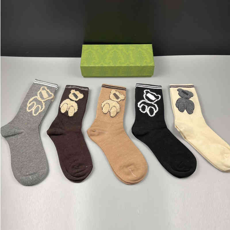

Socks & Hosiery Cotton Seasons Breathable Fashion Letter Jacquard Stockings Christmas Day Gift for Men Women Brand Sock I2XH