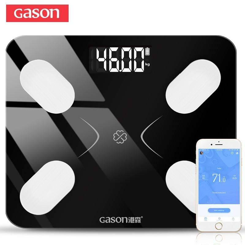 

GASON S3 Body Fat Scale Floor Scientific Smart Electronic LCD Digital Weight Bathroom Balance Bluetooth APP Android or IOS