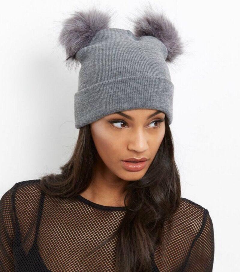 

2020 New Womens Beanie Hat warm Autumn Women Wool Knit Beanie Hat Cuff Watch Cap for Girls Spring Skull Hats for Female, Pink