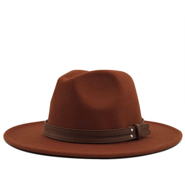 

felted hats solid wide birm white black woen hats winter mens with belt band jazz caps classic simple casual vintage winter hats, 17