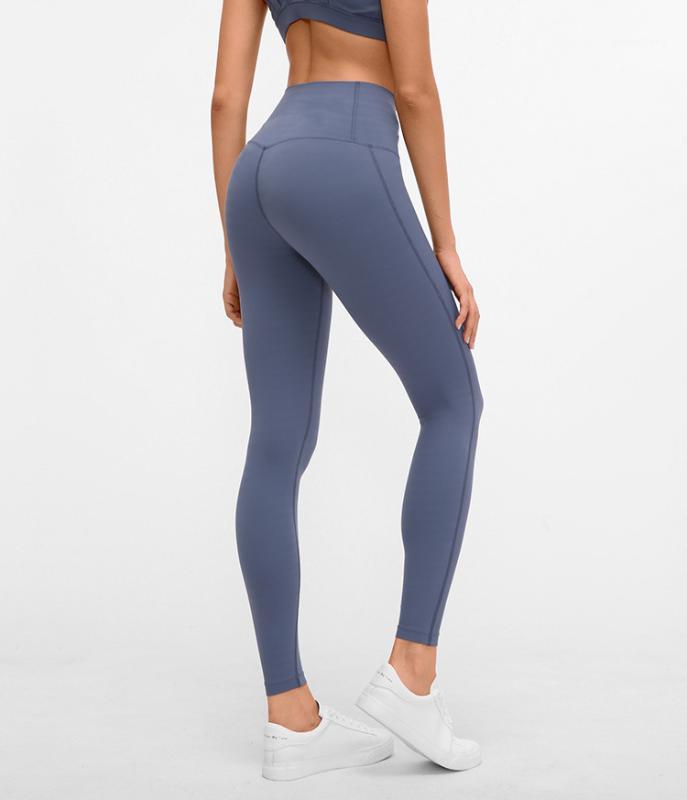 

Women High Waist Solid Color Exercise Leggings For Gym Women Workout Yoga Pants Sports Wear Quick Dry Running Leggings For1, Light blue