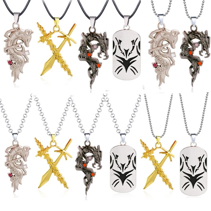 

Anime YuYu Hakusho Choker Necklace Urameshi Yuusuke Kuwabara Pendant Rope Chains Necklaces Dog Tags collares Jewelry Men Gift