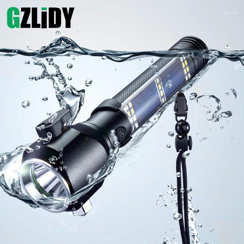 

USB Rechargeable Solar LED Multi-function Emergency Torch Safety Hammer Mobile Power Compass for Outdoor Activities1