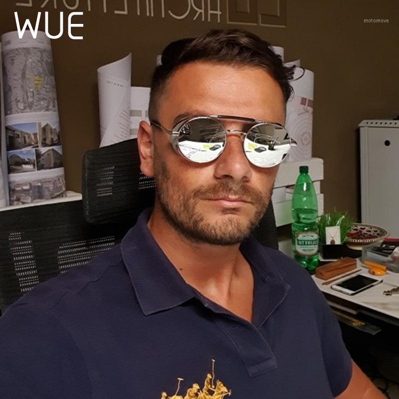 

WGYG Retro Round Metal Sunglasses Steampunk Men Women Brand Designer Glasses Shades UV Protection1