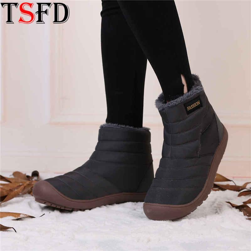 

Plus Size Work Boots Keep Warm Rubber Boot Plush Men's Winter Shoes Male High Top Shoe Snow Non-slip Man Leisure Footwear New B9, Red