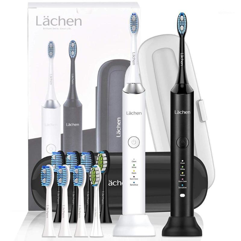 

Lachen RM-H9 Double Pack Electric Toothbrush Sonic Toothbrush, With 2 Handpiece And Travel Case, 5 Modes With 10 Brush Heads1