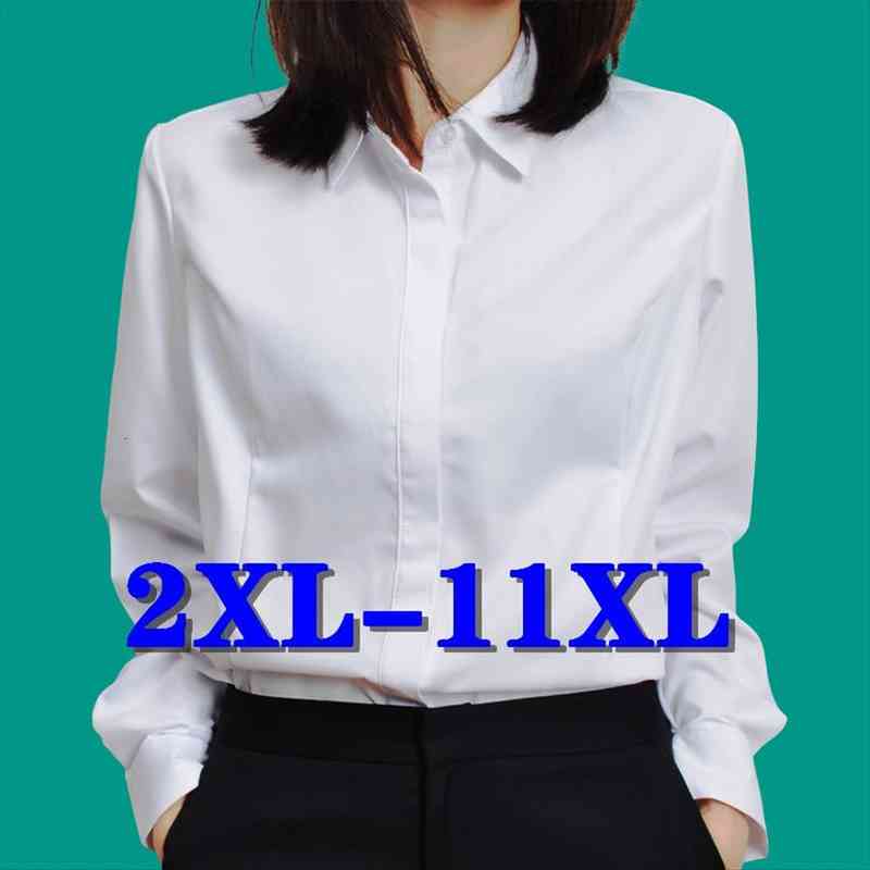 

blouse womens shirt plus size for women 4xl 5xl 6xl oversized 11xl womens blouses ladies fashion woman blouses, White
