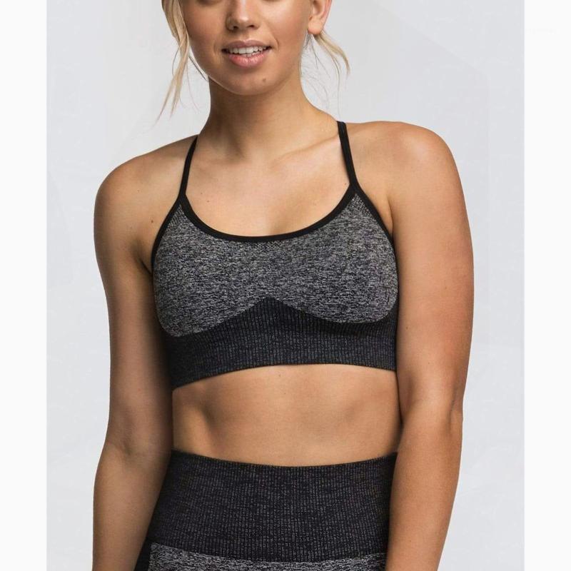 

High Impact Sports Bra Seamless Workout Top Sport Bras Women Fitness High Neck Bra Colorvalue Top Padded Sports Push Up1, Blue