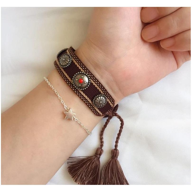 

Cotton Woven Bracelets For Women & Men And Couple As Give Away Gifts, Friendship Charm Fabric Bangle Woven Bracelet With Stones Jbpcn