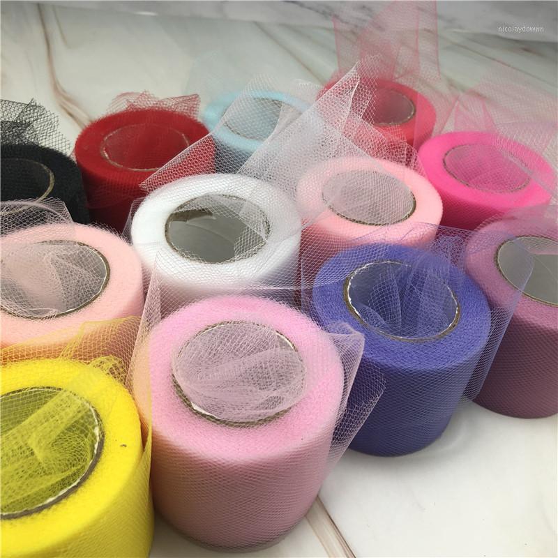 

22m 5cm Tulle Roll Organza Spool Fabric Ribbon DIY Tutu Skirt Gift Craft Party Chair Sash Baby Showe Wedding Party Decoration1
