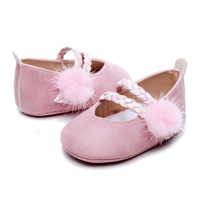 

Faux Fur Baby Girls Shoes Summer PU Leather First Walkers Newborn Baby Moccasins Infant Toddler Girl Soft Soled Footwear1, Black