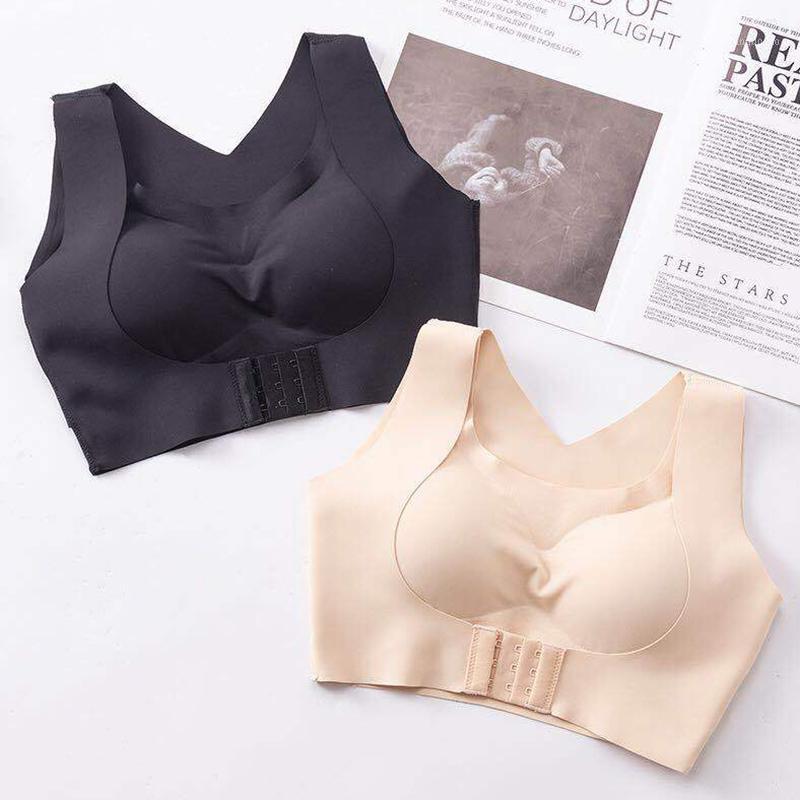 

Women Bra 2-in-1 Multifunction Bra Back Shoulder Shaper Seamless Women Shaper EIG881, Sky blue