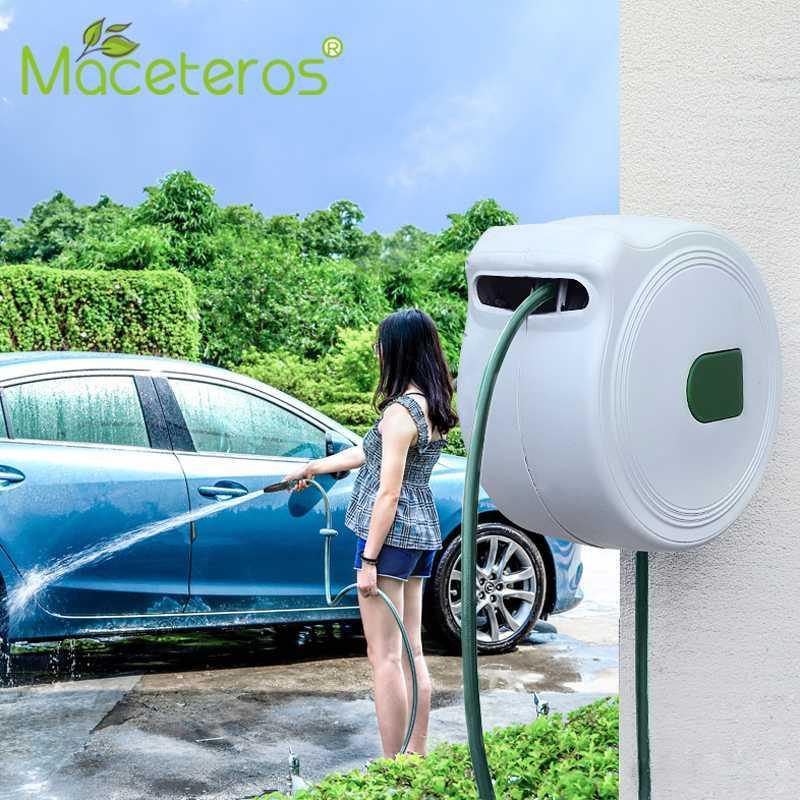 

15m/20m/30m/automatic Recovery Coiled Tube High Pressure Car Wash Water Gun Garden Hose Gardening Water Gun Series1, 15 rice suit