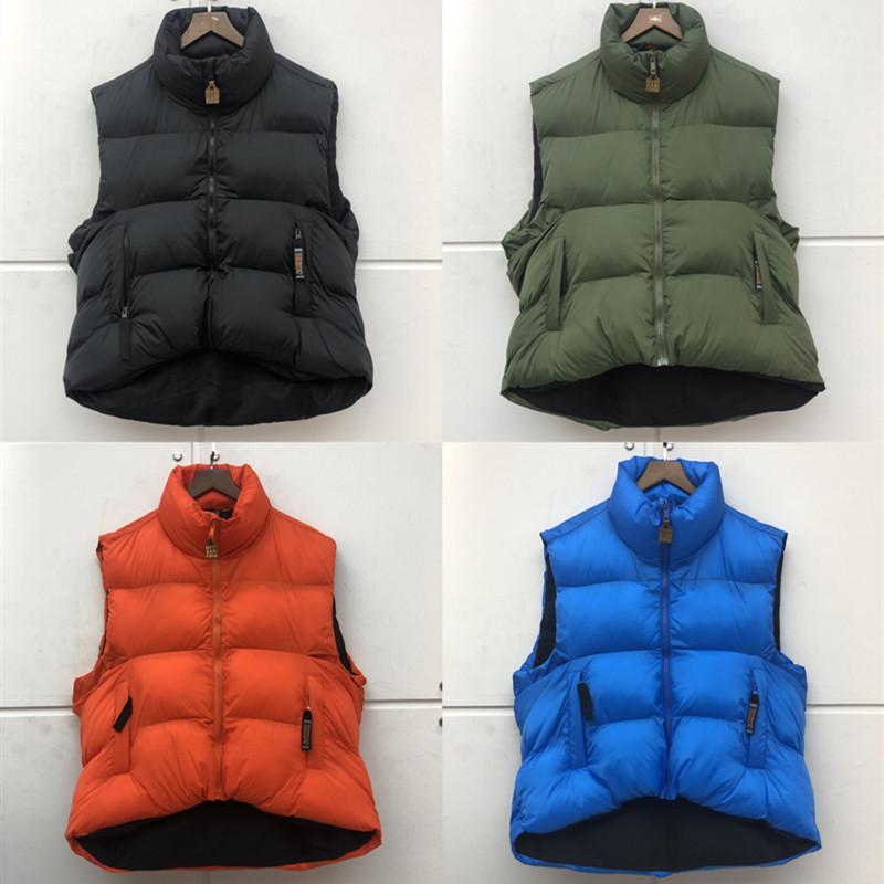 

Winter Warm Double-Sided Kapital Down Vest Men Women Best Quality Padded Zipper Coats Outerwear Puffer Jacket