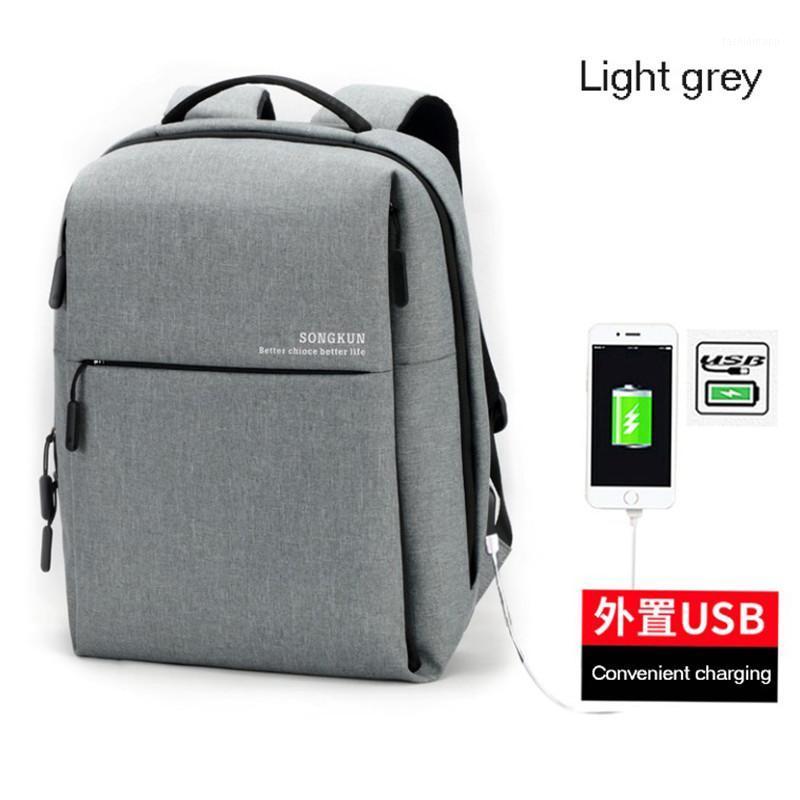 

Hot Sale USB double shoulder bag male leisure school college student bag Oxford cloth computer backpack Free shipping1, Green
