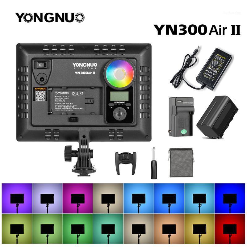 

YONGNUO YN300AIR II RGB LED Camera Video Light,Optional Battery with Charger Kit Photography Light + AC adapter1