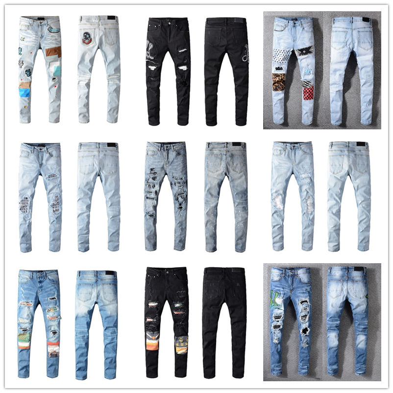

2021 New Hot Mens Jeans Fashion Skinny Straight slim elastic jean Men Casual Biker Stretch Denim Trouser Classic Pants jeans size 28-40, Ami ri 626