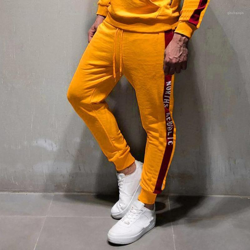 

Mens Casual Fitness Bodybuilding Pocket Skin Full Length Sports Pants Mid Waist Drawstring Running Sweatpants For Male 2020 New1, White