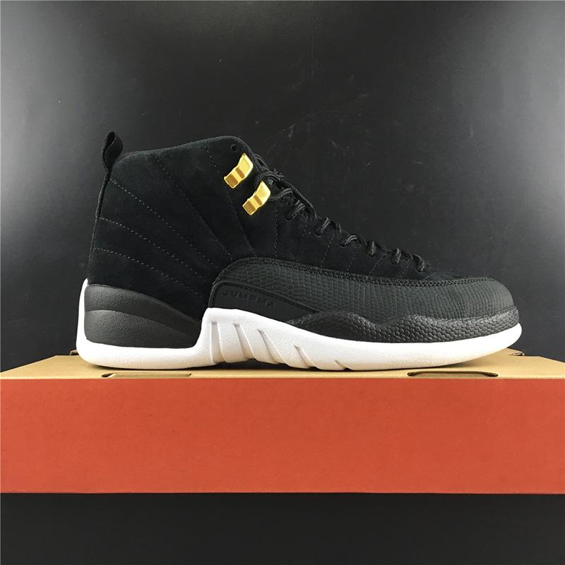 

Air 12 Reverse Taxi Black White 130690-017 12s XII Men Kicks Sports Shoes Sneakers Trainers Best Quality With Original Box
