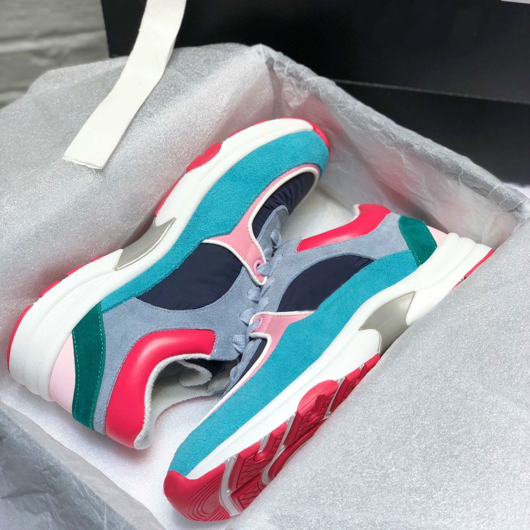 

2021 luxury sneaker men and reflective casual shoes women sneakers party velvet calfskin mixed fiber top quality shoes, Color