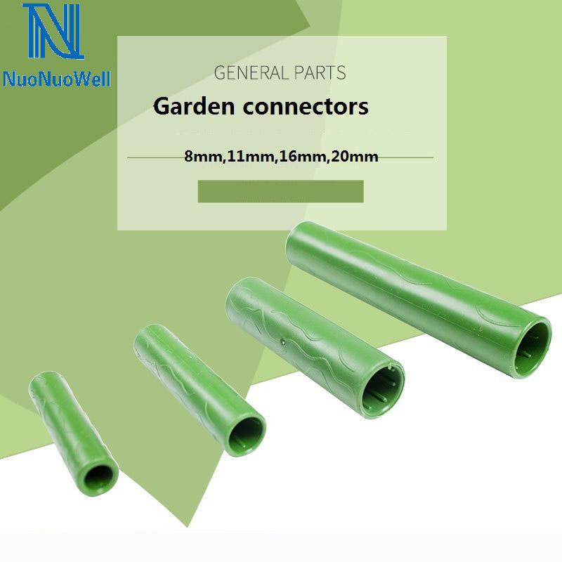 

20PCS Vegetable Climbing Rattan Parts Home Garden Connector Pipe Fittings Diy Length Straight Connectors Homegrown Crops, Dia.8mm