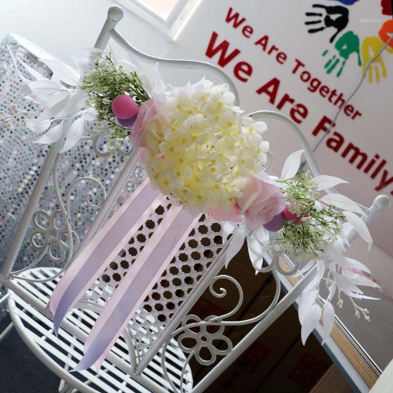 

European Wedding Ceremony Back Flowers Decorate the Wedding Embellishment Arranged Home Lintel Simulation Silk1