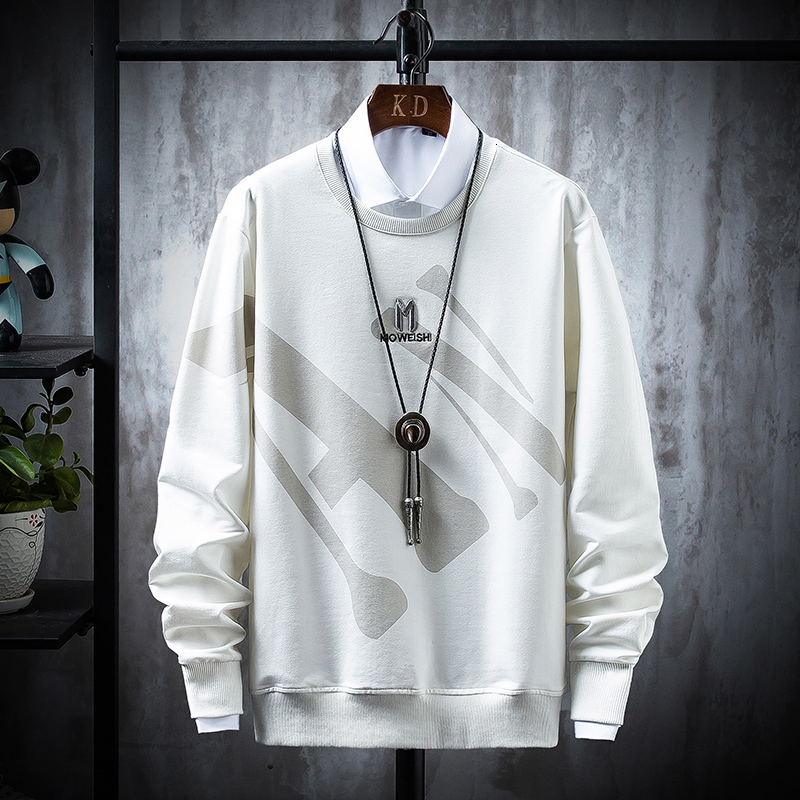 

2021 New Pullover Hoodies Sweatshirts Men Hip Hop Casual Streetwear Hoodie Hipster Sweatshirt Tops Black White 2z4k